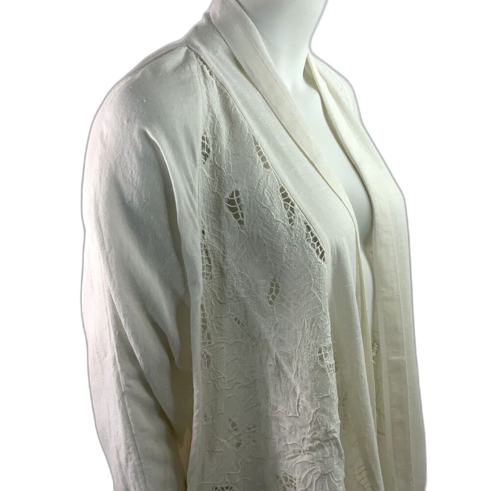 Free People Kimono Cool Nights Cutwork Embroidered Cardigan Jacket M - Picture 9 of 9